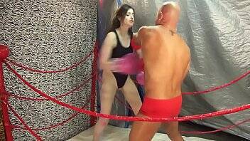 UIWP ENTERTAINMENT in MMA Belly Punching Match man vs women INTERGENDER Match! See full video here www.clips4sale.com/89258 on freereelz.com