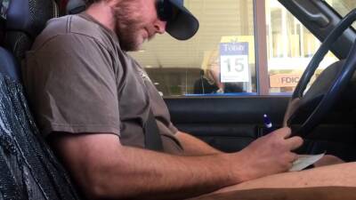 Horny Guy Bustin A Nut at the Bank ( Hands free Public Cum ) on freereelz.com