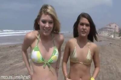 View these stunning girls showing their tits and pussy during spring break party. on freereelz.com