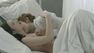 Softcore in bed for two lesbians with amazing lines on freereelz.com