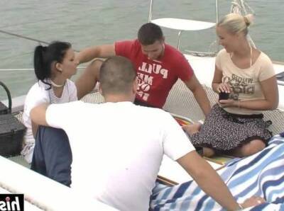 Two babes fuck on the boat on freereelz.com