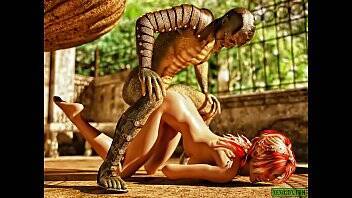 Lizardman Fucks Again. 3D Fantasy Sex on freereelz.com