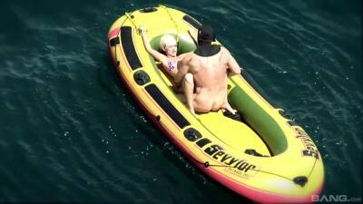 Outdoor fuck on a boat for one slutty blonde on fire on freereelz.com