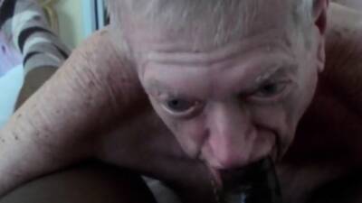 Grandpa sucks and eats cum on freereelz.com