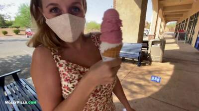 Ice Cream Date Turns Into Cream Pie Desert Naughty Roadtrip - Sex Movies Featuring Molly Pills on freereelz.com