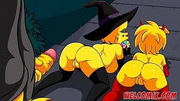 Halloween night with sex - The Simptoons on freereelz.com