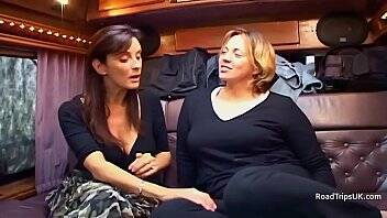 Angie George and Anabel Moon in the van - Britain on freereelz.com