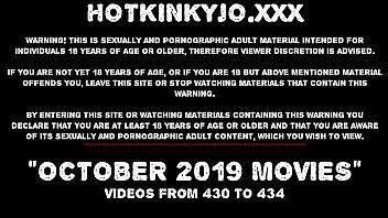 OCTOBER 2019 News at HOTKINKYJO site: double anal fisting, prolapse, public nudity, large dildos on freereelz.com