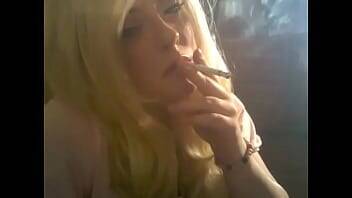 Blonde British MILF Tina Snua Smokes A Menthol Cigarette - Britain on freereelz.com