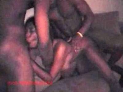 Homemade black stripper gangbang bachelor party on freereelz.com