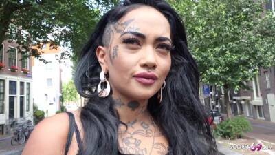 GERMAN SCOUT - BROWN LATINA INK INSTAGRAM MODEL BIBI PICKUP TO FUCK IN AMSTERDAM - Reality - Germany - city Amsterdam on freereelz.com