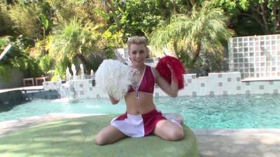 Cheerleader gets her dose of cock in seductive POV on freereelz.com