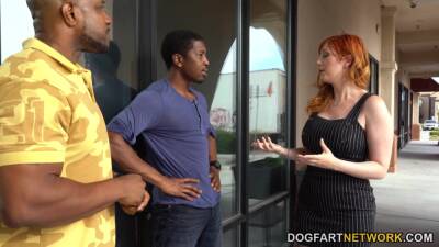 Ginger milf Lauren Phillips is fucked by Isiah Maxwell and his fellow on freereelz.com