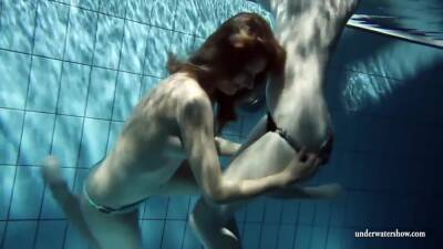 Zuzana And Lucie Underwater Swimming Lesbos on freereelz.com