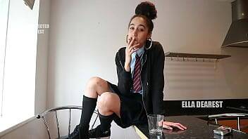 School Girl Smoking SPH - Ella Dearest - Britain on freereelz.com