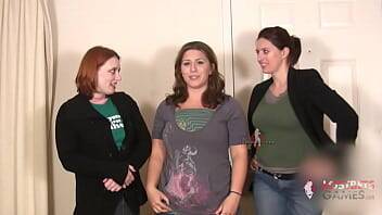 3 Busty Girls Play Strip Rock-Paper-Scissors on freereelz.com