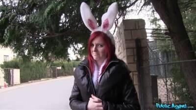 Hot Easter bunny girl fucked outside - Madrid on freereelz.com