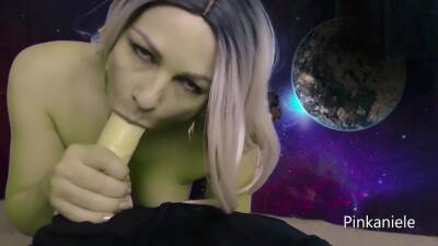 Pinkdaniele - Black Hole-hot Blonde Milf Dildo Sucking on freereelz.com