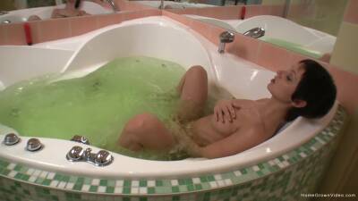 Amateur fucked in the tub and made to swallow a lot on freereelz.com