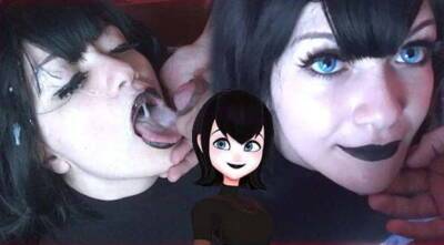 Hot goth gets a Massive cumshot on face - Mavis Cosplay on freereelz.com