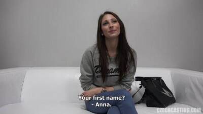 Anna is a charming, Czech brunette who is seriously considering to become a pornstar one day - Czech Republic on freereelz.com