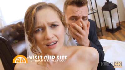 Homeowners blond girlfriend seduced and drilled by rich hunter on freereelz.com