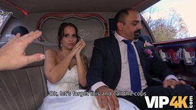 Bride permits husband to watch her having ass scored in limo - Czech Republic on freereelz.com