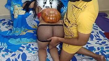 Beautiful Young Indian Teen Trick Fucked By Neighbor On Halloween POV Sex - India on freereelz.com