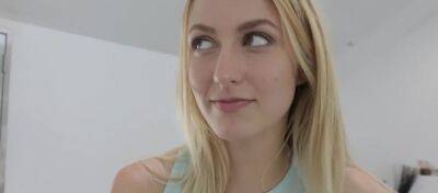 Beautiful blonde girl bangs her stepbro POV style and begs for his sweet cum on freereelz.com