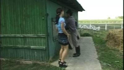 Young girl fucked wildly on the family ranch - Germany on freereelz.com