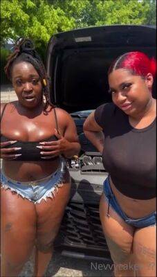 Two Ebonies Fuck The Car Mechanic(4K) - Homemade on freereelz.com