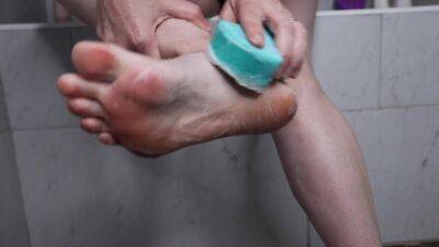 Solo Lonely Wife Needs You Worship Clean Feet Sheer Socks Soapy Foot Scrub No Talking on freereelz.com