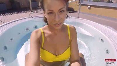 Hot Outdoor Jacuzzi Sex in POV on freereelz.com