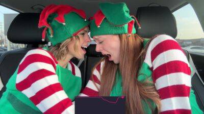 As Horny Elves Cumming In Drive Thru With Remote Controlled Vibrators / 4k With Serenity Cox And Nadia Foxx on freereelz.com