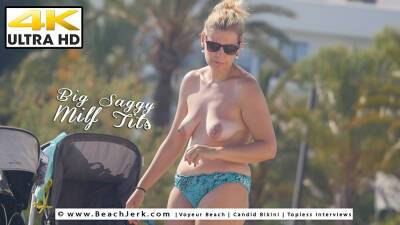 Big Saggy MILF Tits - BeachJerk on freereelz.com