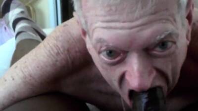 Grandpa sucks and eats cum on freereelz.com