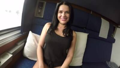 Brunette Beauty Trina Fucks a Stranger in his Cabin Car Jerry and on freereelz.com