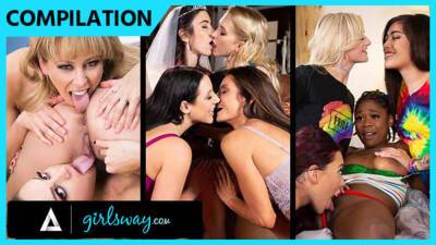 GIRLSWAY - Sexy Thirsty Nymphos Have A Wild Orgy COMPILATION on freereelz.com