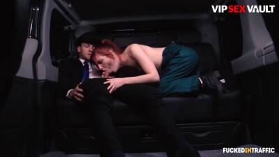 (Vanessa Shelby, Matt Ice) - Hardcore Car Sex With Naughty Redhead And Her Horny Driver on freereelz.com