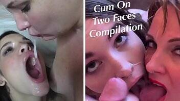 Cum on Two Girls: Facial Compilation with Cum Play & Cum Swallow -Featuring Eden Sin, Brooke Johnson, SexySpunkyGirl & Mister Spunks on freereelz.com