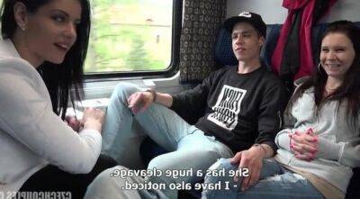 Slovakian teenagers fuck on the train on freereelz.com