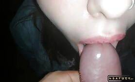 Girl swallows a lot of cum I cum in her mouth on freereelz.com