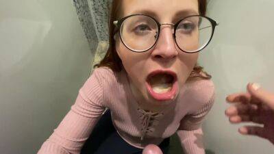 Risky Public Testing Sex Toy In The Store And Cum In Mouth In Public Toilet on freereelz.com