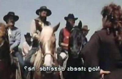 Neat lady in white lingerie gets doggyfucked in the desert by cowboy on freereelz.com