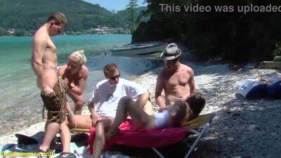 Real public german beach fuck orgy - Germany on freereelz.com