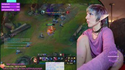 Tricky Nymph Plays League of Legends on Chaturbate! 25 Kills on Jinx!! on freereelz.com