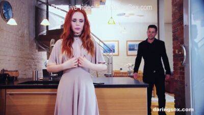 Ella Hughes pleasing Alberto's cock on freereelz.com