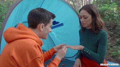 Merciless inches for the thin stepmom in sensual outdoor camping trip on freereelz.com