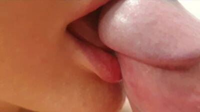 EXTREME CLOSEUP homemade 4k cock sucking to full mouth cum on freereelz.com