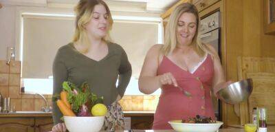 Amatur And Blonds Curvy Hairy Lesbian And Busty Plumper Fuck In The Kitchen on freereelz.com